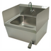 Thumbnail image #1 for Advance Tabco Welded Double-Sided Hand Sink Side Splash for 14 x 16 Inch Bowl, 7-3/4 Inch High