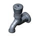Thumbnail image #1 for T&S Brass Wall-Mount Single-Temperature Single Sink Faucet with Push Button Metering Cartridge