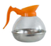 Thumbnail image #1 for Crestware Coffee Decanter with Steel Base and Orange Poly Top