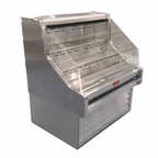 Thumbnail image #1 for Howard-McCray 35E Series R-OS35E-6-B 75-Inch Horizontal 2-Tier Black Open Merchandiser, Remote Refrigeration
