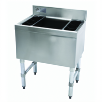 Advance Tabco Underbar Basics 30-Inch Stainless Steel Cocktail Unit with 16-Inch Deep Ice Bin