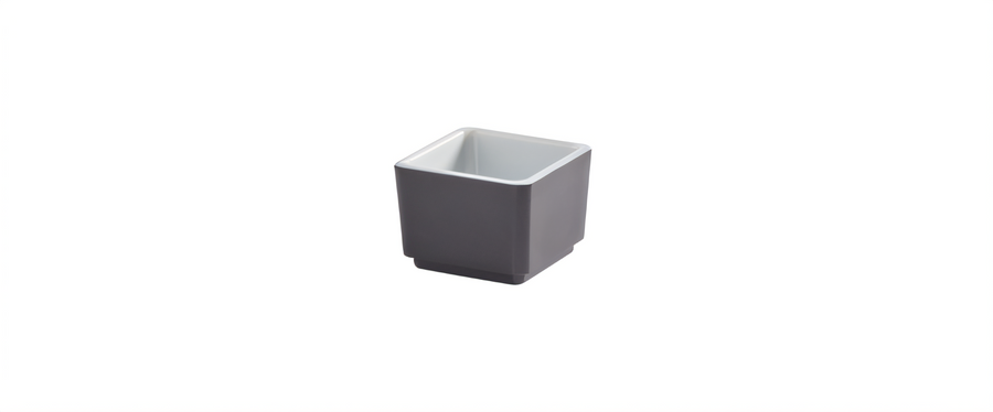 Product image #1 for American Metalcraft 2 oz Square BPA-Free Melamine Sauce Cup, Mocha