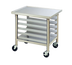 Thumbnail image #1 for Eagle Group Mobile Stainless Steel Equipment Stand with 5-Pan Rack and Undershelf, 27-1/8