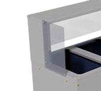 Acrylic Side Panel for TSS Series Serving Shelf, One End, Left or Right