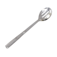 Crestware 11-3/4 Inch Slotted Serving Spoon, Polished Stainless Steel