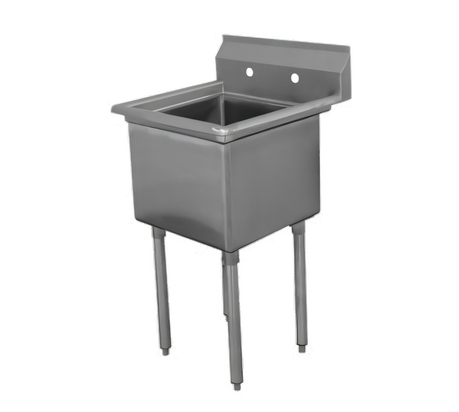 Product image #1 for Advance Tabco Special Value Series 1-Compartment Fabricated Stainless Steel Sink with 16 x 20 x 12 Inch Bowl, No Drainboards