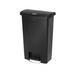 Thumbnail image #1 for Rubbermaid Commercial Slim Jim 13 Gallon Black Resin Step-On Trash Can with Hinged Lid