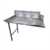 Thumbnail image #1 for Advance Tabco Straight Clean Dish Table with 10.5-Inch Backsplash, Left Side Mount, 59 x 30 Inches, 14/304 Stainless Steel