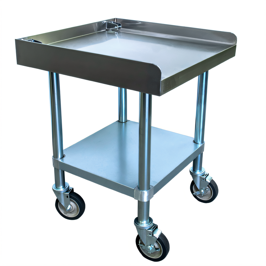 Product image #1 for Equipment Stand for TM105 Ventura Flex, 24 x 24 Inch Stainless Steel Top with Galvanized Undershelf
