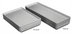 Thumbnail image #3 for White High-Impact Styrene Rectangular Bakery Display Platter Tray, 9 x 26 x 1 Inch