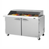 Thumbnail image #1 for Turbo Air PRO Series 60-Inch Mega Top Sandwich/Salad Prep Table with Slide Lid, 2-Section, 24-Pan, Rear-Mounted Self-Contained Refrigeration