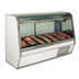 Thumbnail image #1 for Howard-McCray 32E Series 74-Inch Curved Glass Red Meat Service Case with LED Lighting