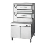 Thumbnail image #1 for Cleveland Range PEM243 3-Compartment Electric Pressure Steamer with 36-Inch Cabinet Base, Manual Controls, 24 kW