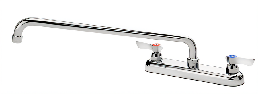 Product image #1 for Krowne Silver Series Deck-Mount Manual Faucet with 8-Inch Centers and 16-Inch Swing Spout