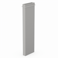 Avtec SimpleSpec SSA-DUCT60 Single Stainless Steel Dishwasher Duct Riser, 60-Inch Tall, Type II