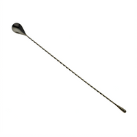 Barfly Classic 15-3/4 Inch (40 cm) Gun Metal Black Weighted Bar Spoon