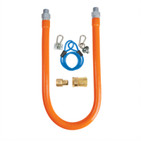 BK Resources 24 Inch x 1 Inch I.D. Gas Hose Connection Kit #2 with Quick Disconnect and Restraining Cable