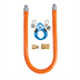 Thumbnail image #1 for BK Resources 24 Inch x 1 Inch I.D. Gas Hose Connection Kit #2 with Quick Disconnect and Restraining Cable