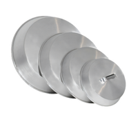 10-Inch Aluminum Wok Cover with Riveted Handle