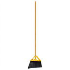 Thumbnail image #1 for Disco, Inc NE515012 Heavy-Duty Angled Lobby Broom with Black Polypropylene Bristles and 48-Inch Yellow Metal Handle
