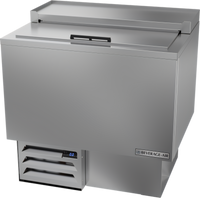 Beverage-Air 34-Inch Wide Underbar Glass Froster, 6.4 Cu. Ft., Sliding Door Lid, Self-Contained Refrigeration