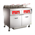 Thumbnail image #1 for Vulcan 42-Inch Electric Dual-Vat Floor Fryer with 85-Pound Capacity per Vat, Solid-State Controls, and Built-In Filtration