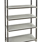 Thumbnail image #1 for Cambro Camshelving® Elements EST244881S5480 Overhead Track Stationary Starter Shelving Unit, 5-Tier, 24 x 48 x 81 in., 2400 lb. Capacity