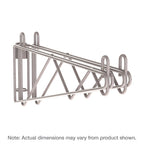 Thumbnail image #1 for Metro Super Erecta 2WS14K4 Double Post-Mount Shelf Support for 14"W Shelf, Gray Epoxy-Coated Finish