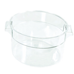 Thumbnail image #1 for Crestware RCC18 18 Qt Round Clear Polycarbonate Food Storage Container, Stackable, Container Only Case of 6