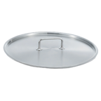 Thumbnail image #1 for Vollrath Intrigue® 47779 18-3/32-Inch Round Flat Stainless Steel Cover, Mirror-Finished Interior, Satin-Finished Exterior