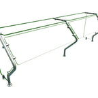 Thumbnail image #1 for Hatco Flav-R-Shield™ ES73-72 Self-Service Single-Sided 2-Bay Food Shield, Heat-Tempered Glass, 72 Inch Wide