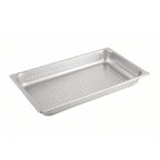 Thumbnail image #1 for Winco SPFP2 Full-Size (1/1) Perforated Hotel Pan, 2-1/2-Inch Deep, 25-Gauge Stainless Steel Case of 12