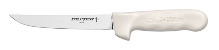 Product image #2 for Dexter-Russell Sani-Safe 6-Inch Wide Boning Knife with White Polypropylene Handle
