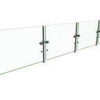 Thumbnail image #1 for Hatco Flav-R-Shield™ ORBIT100-132 Single-Sided Full-Service Pass-Over Food Shield, 4-Bay, 132"W, Tempered Glass