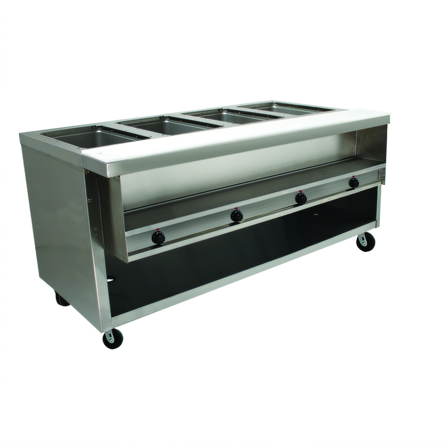 Product image #1 for Advance Tabco Heavy Duty Sealed Well Hot Food Table with Enclosed Base, 4 Wells, 120V