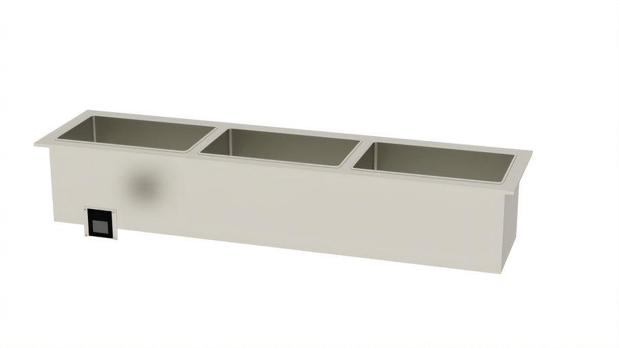 Product image #1 for Duke Manufacturing Slimline Drop-In Waterless Hot Food Well Unit, 3 Full-Size Pan Capacity