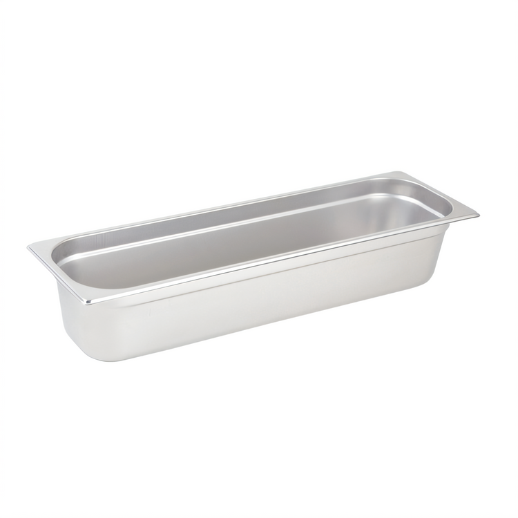 Product image #2 for Winco 1/2 Size Long Solid Steam Table Pan, 4-Inch Deep, 25-Gauge Stainless Steel