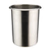 Thumbnail image #1 for Winco Prime 2 Qt Round Stainless Steel Bain Marie Pan, 5-3/4 x 7 In., Satin Finish