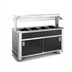 Thumbnail image #1 for Atlas Metal BLH-6-BU Mobile 6-Well Electric Buffet Style Hot Food Serving Counter