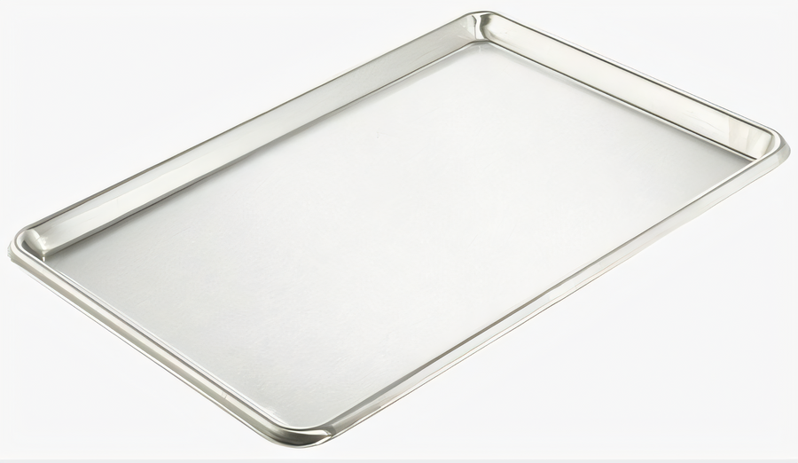 Product image #1 for Winco 13 x 18 Inch Half-Size Open Bead Sheet Pan, 20 Gauge 18/8 Stainless Steel