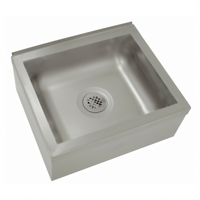 Advance Tabco Commercial Floor-Mounted Stainless Steel Mop Sink, 33