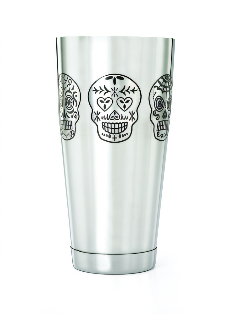 Product image #1 for Barfly Skull Shaker/Tin, 28 oz. Stainless Steel Cocktail Shaker