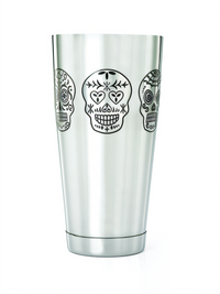Barfly Skull Shaker/Tin, 28 oz. Stainless Steel Cocktail Shaker