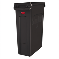 Rubbermaid Commercial Products 1956187 Slim Jim Bathroom Trash Can Case of 4