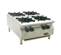 RedHots Chef's Line 24-Inch 4-Burner Countertop Natural Gas Hot Plate