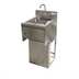 Thumbnail image #1 for BK Resources Slimline Underbar Dump Sink with Splash-Mount Faucet, Soap Dispenser and Towel Dispenser, 15-1/2 Inch Wide