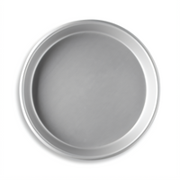 Vollrath 6709CC 9.63 Inch Round Tapered Nesting Solid Aluminum Pizza Pan
