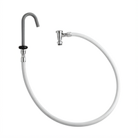 Fisher 5008 Commercial Pot Filler with 72-Inch Hose, Vacuum Breaker, and 360° Swivel Gooseneck