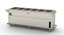 Thumbnail image #1 for Thurmaduke EPW-6-CBPG Portable 6-Well Ganged Waterless Steamtable with Undershelf and Cutting Board