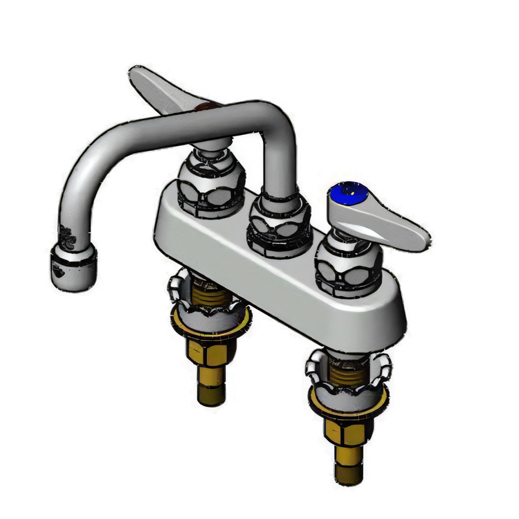 Product image #1 for T&S Brass B-1110-XS Deck-Mounted Workboard Faucet with Quarter-Turn Eterna Cartridges